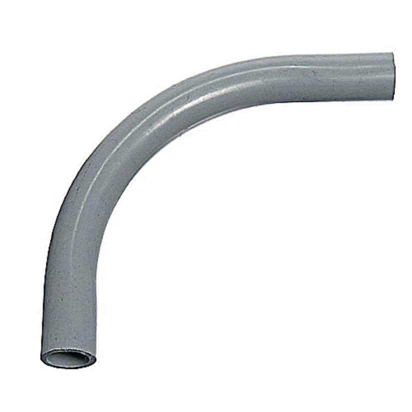 Carlon UB9AG SCH 80 Plain End Standard Radius Conduit Elbow, 1-1/4 in Trade, 90 deg, PVC